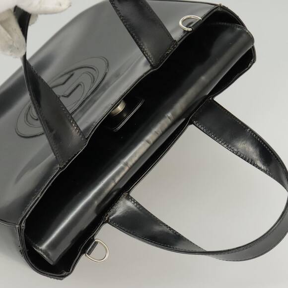 GUCCI Hand Bag Enamel Black Silver 000 2058 0504 5 - Picture 6 of 13